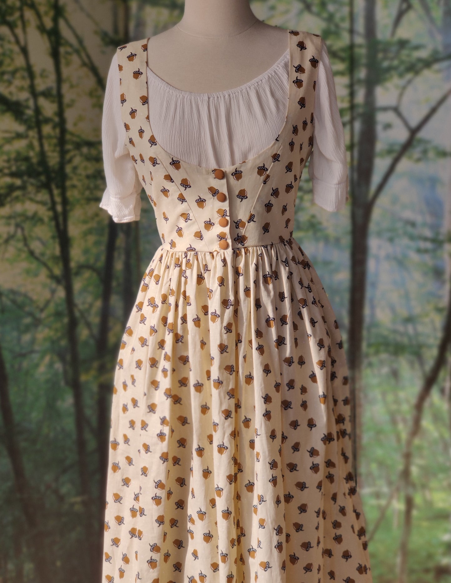 Acorn maiden bodice dress-dress and blouse