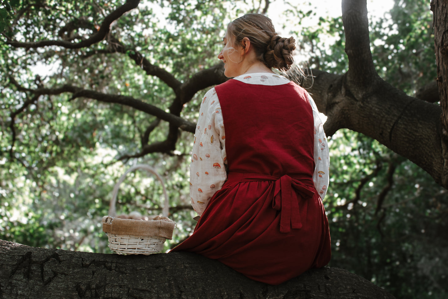 Myrtle Apron wrap dress pinafore