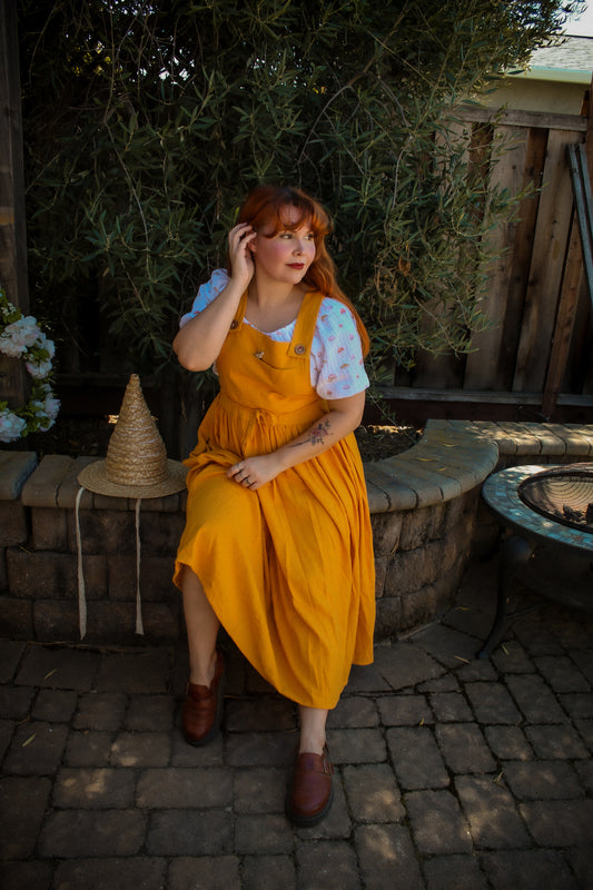 Myrtle Apron wrap dress pinafore