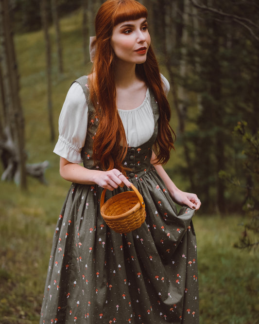 Mushroom maiden bodice dress- dress and blouse