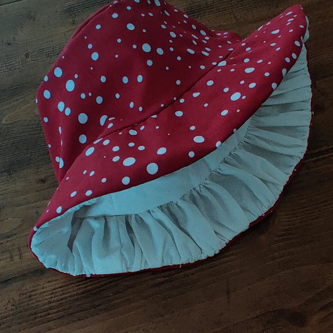 Red Mushie mushroom bucket hat