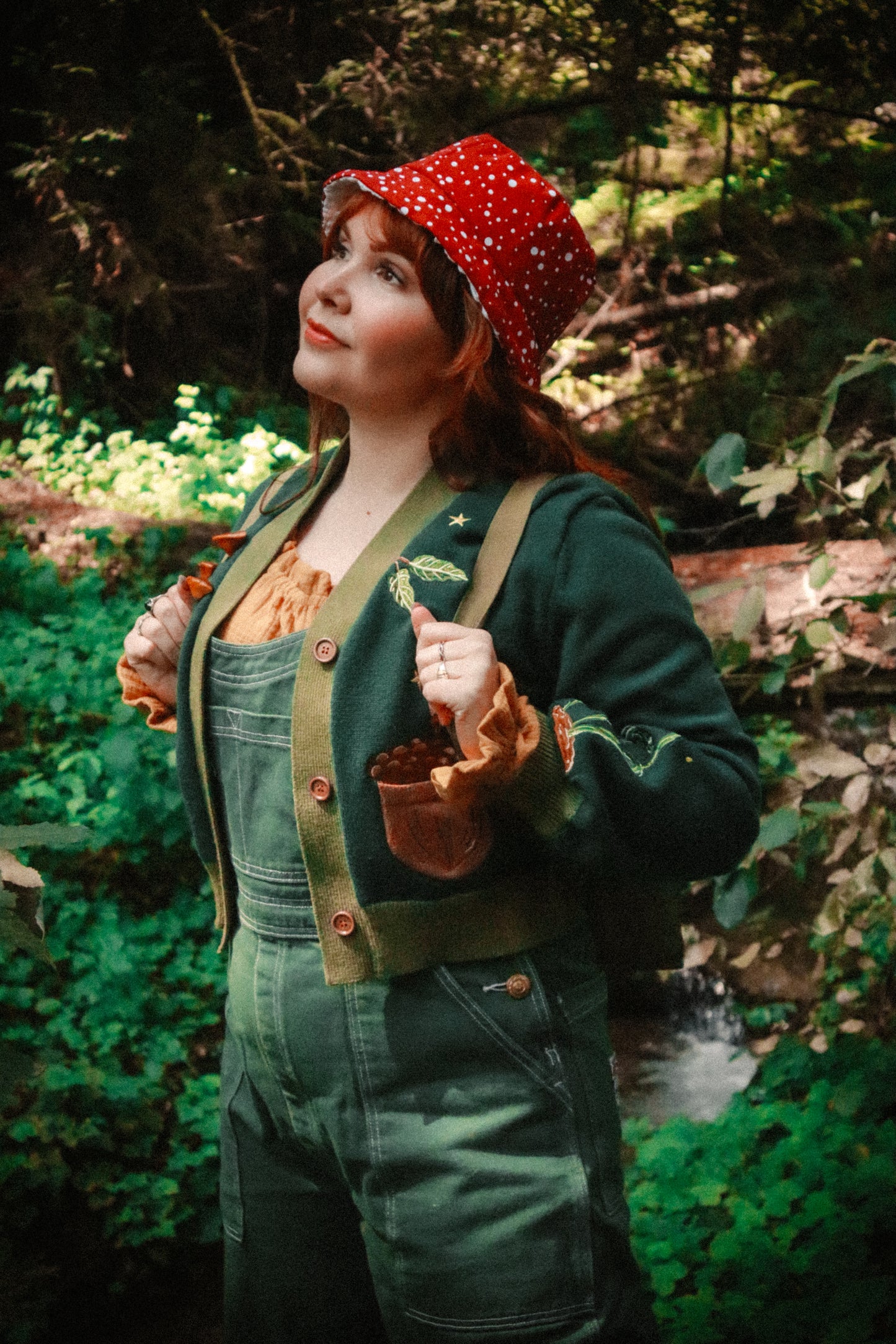 Red Mushie mushroom bucket hat